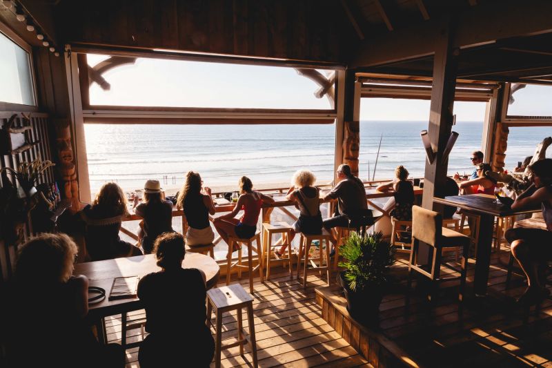 bar avec vue mer Lacanau